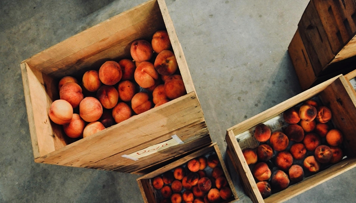 wooden fruit crates